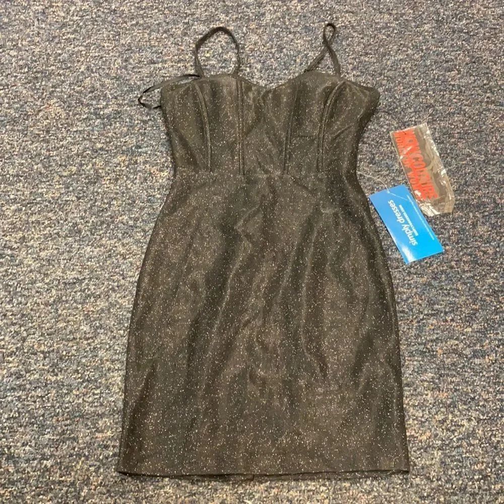Wow Couture Black Flitter Cocktail Dress sz. S NWT